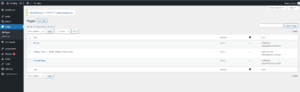 pages wordpress